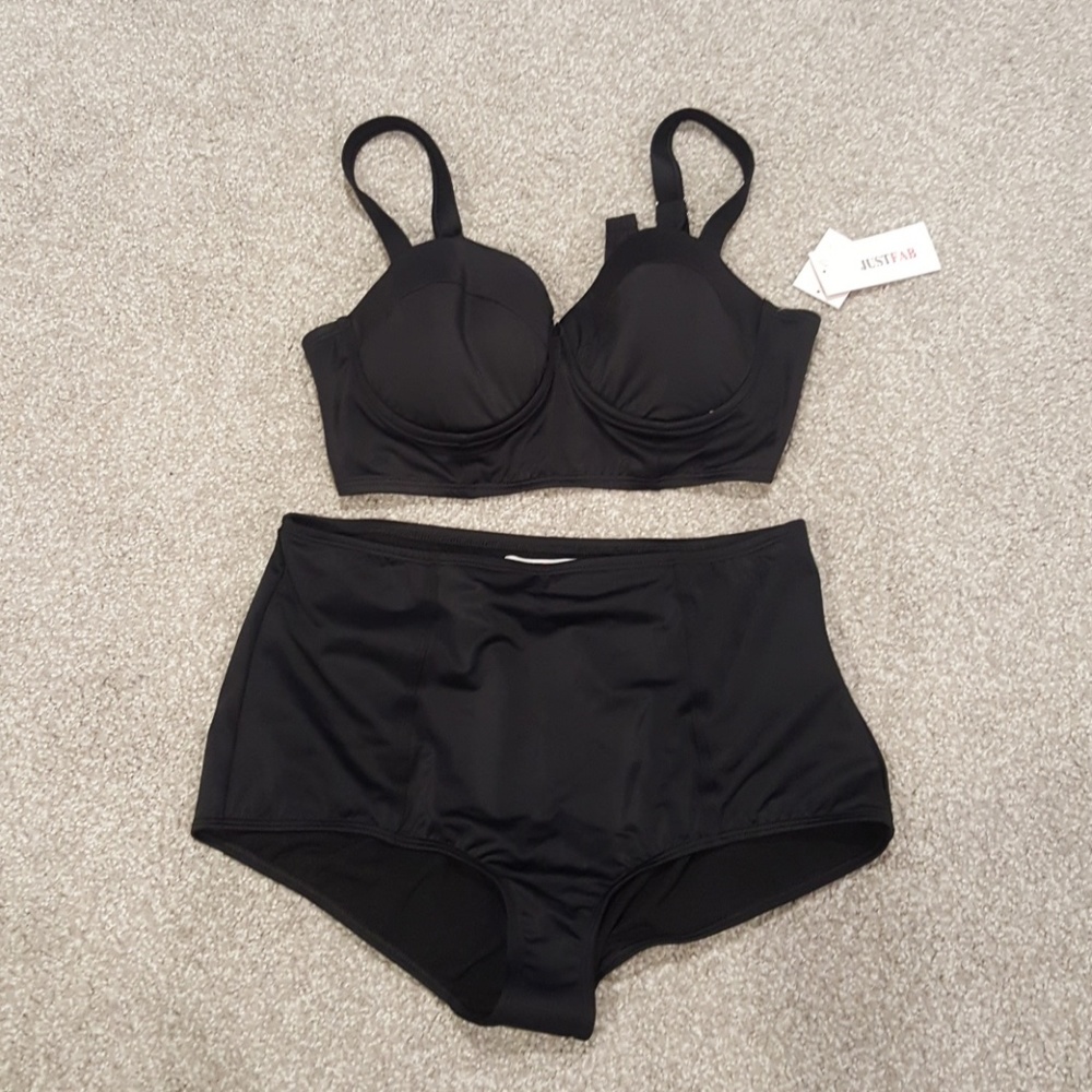 NWT JustFab | High Waisted Bikini Set